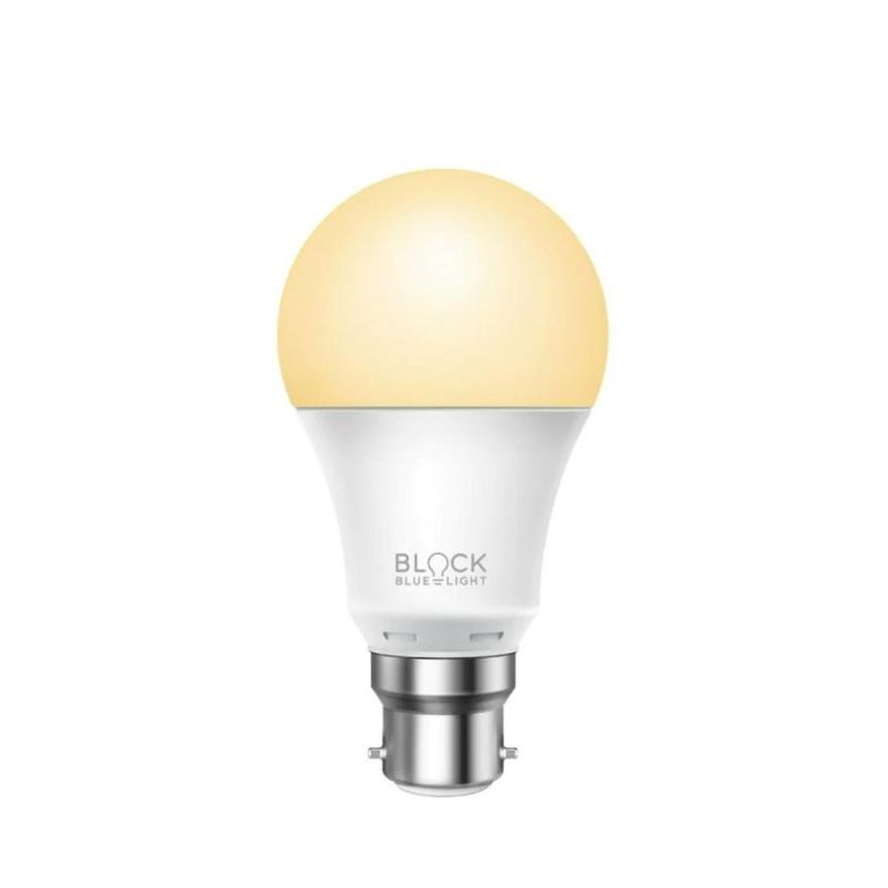 BlockBlueLight SweetDreams Amber Light Bulbs, B22 Bayonet - Turned On