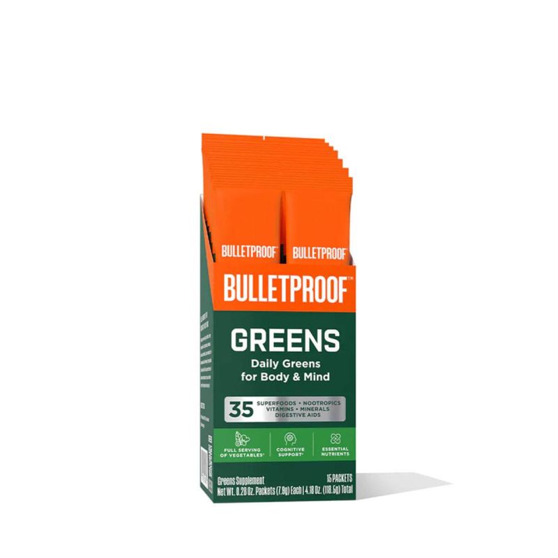Bulletproof Greens Powder 15 Packets  - Box