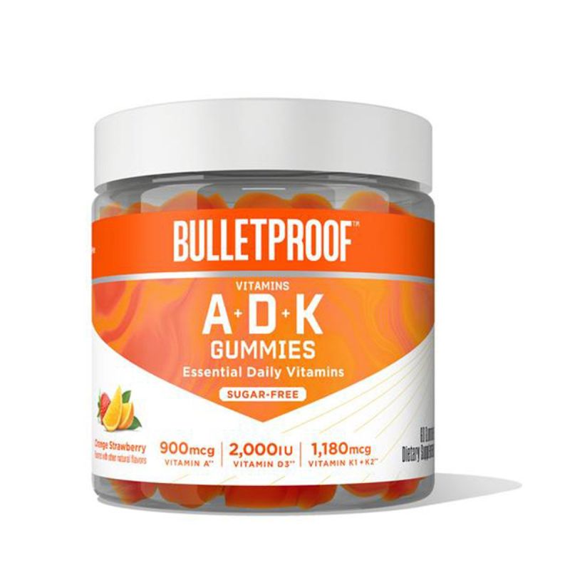 Bulletproof ADK Gummies, 60 Sugar-Free Gummies - Front Bottle