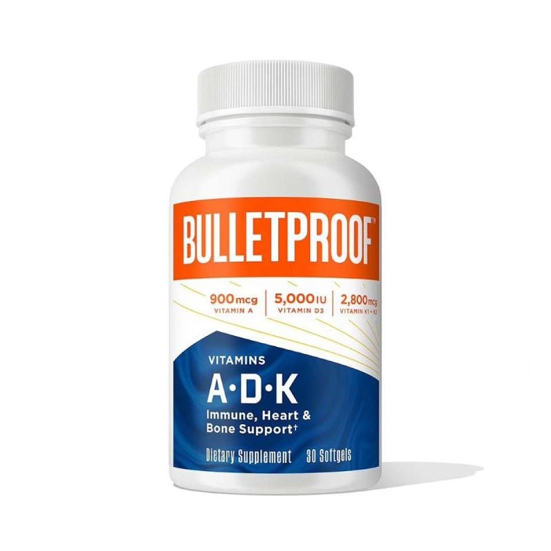 Bulletproof Vitamin ADK, 30 Softgels - Front Bottle
