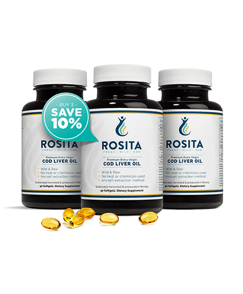 Rosita cod liver oil softgels 3 pack